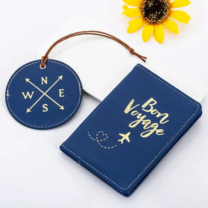 Coffret de Voyage Personnalisé : Étiquette Bagage & Étui Passeport