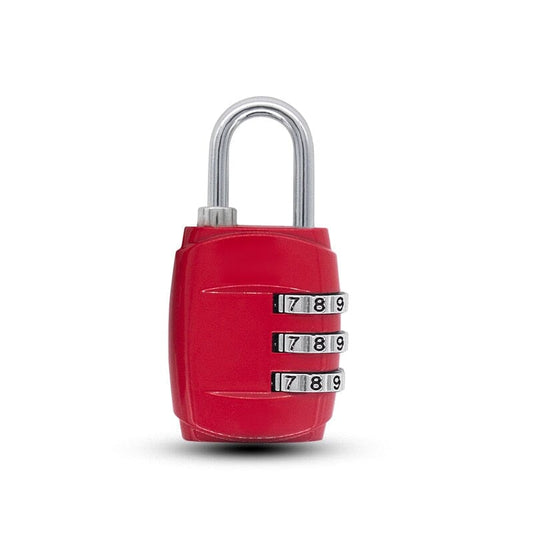 Cadenas Valise à Code 3 Chiffres - Rouge