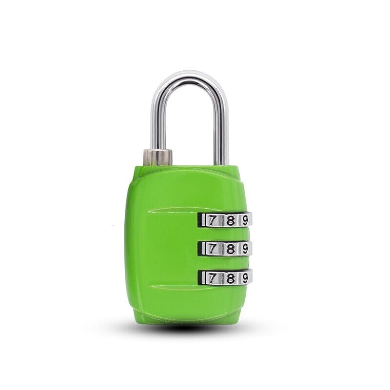 Cadenas de Valise à Code <br>3 Chiffres (Vert)