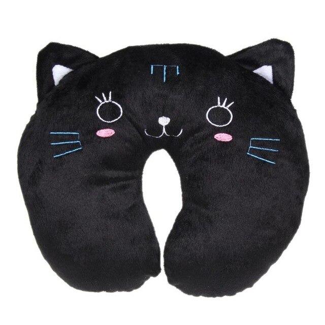 Coussin de Voyage <br>Chats Noirs Futés