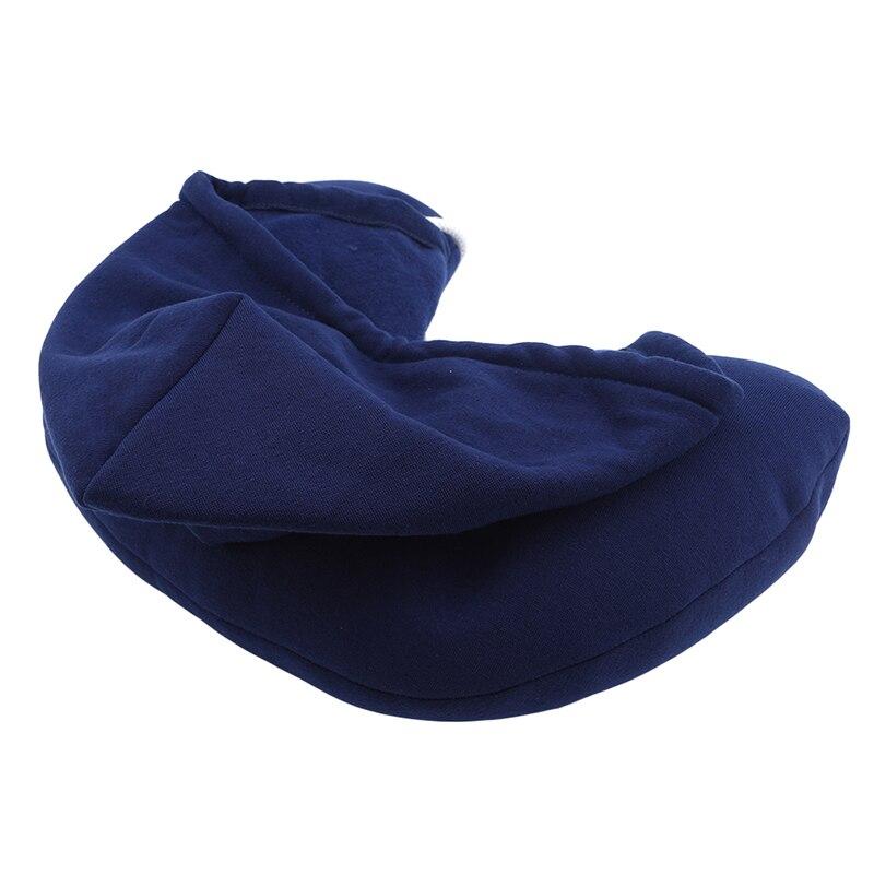 Coussin de Voyage Hoodie Bleu Marine Premium