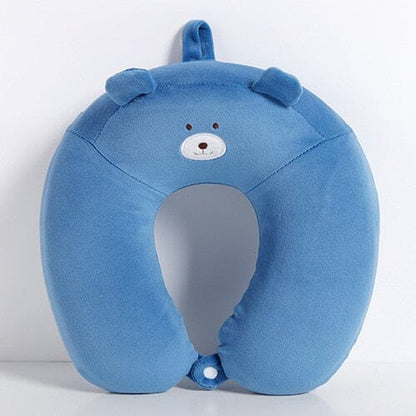 Coussin de Voyage Mémoire de Forme Enfant Ours - Marque Teddy Travel