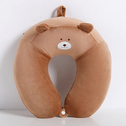 Coussin de Voyage Mémoire de Forme Enfant Ours - Marque Teddy Travel