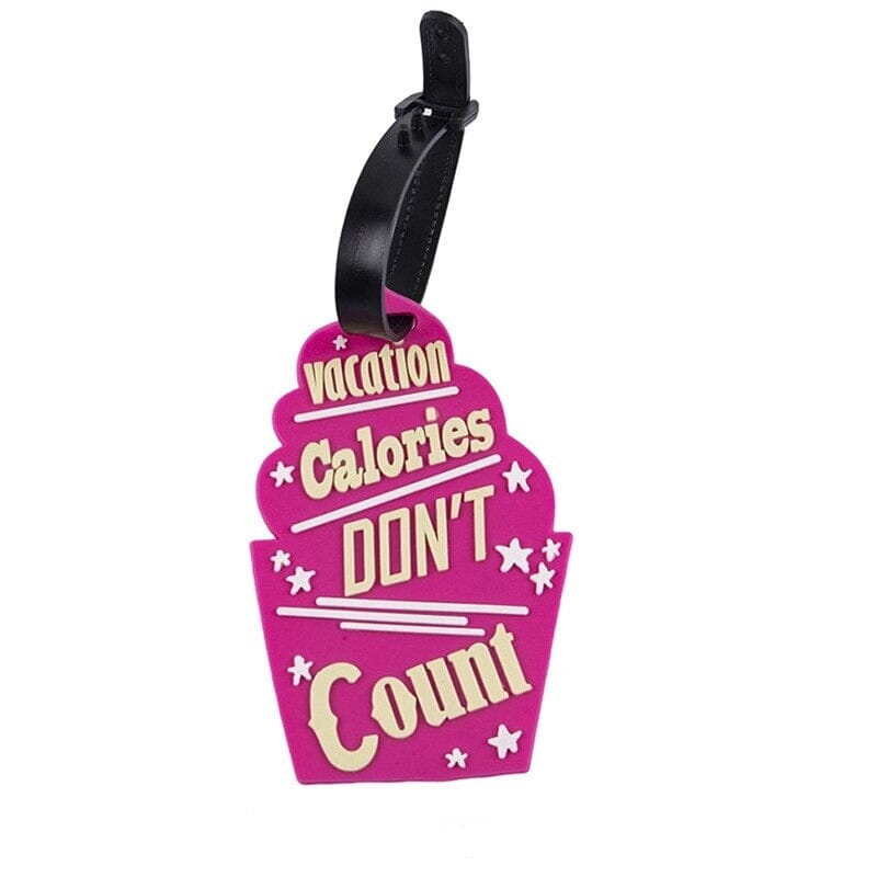 Étiquette Bagage <br> Vacation Calories Don't Count - Redbubble