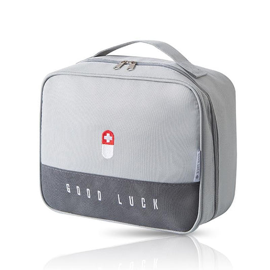 Grande Trousse à Pharmacie Voyage Vide Good Luck (Gris) - Marque XYZ