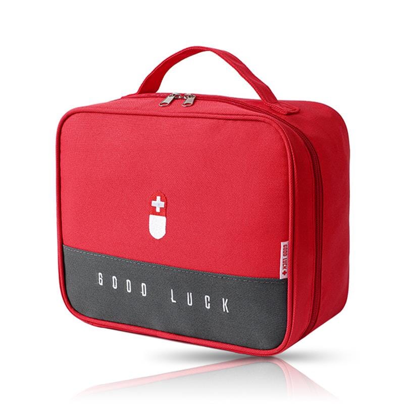 Grande Trousse de Premiers Secours Voyage Vide <br>Good Luck (Rouge)