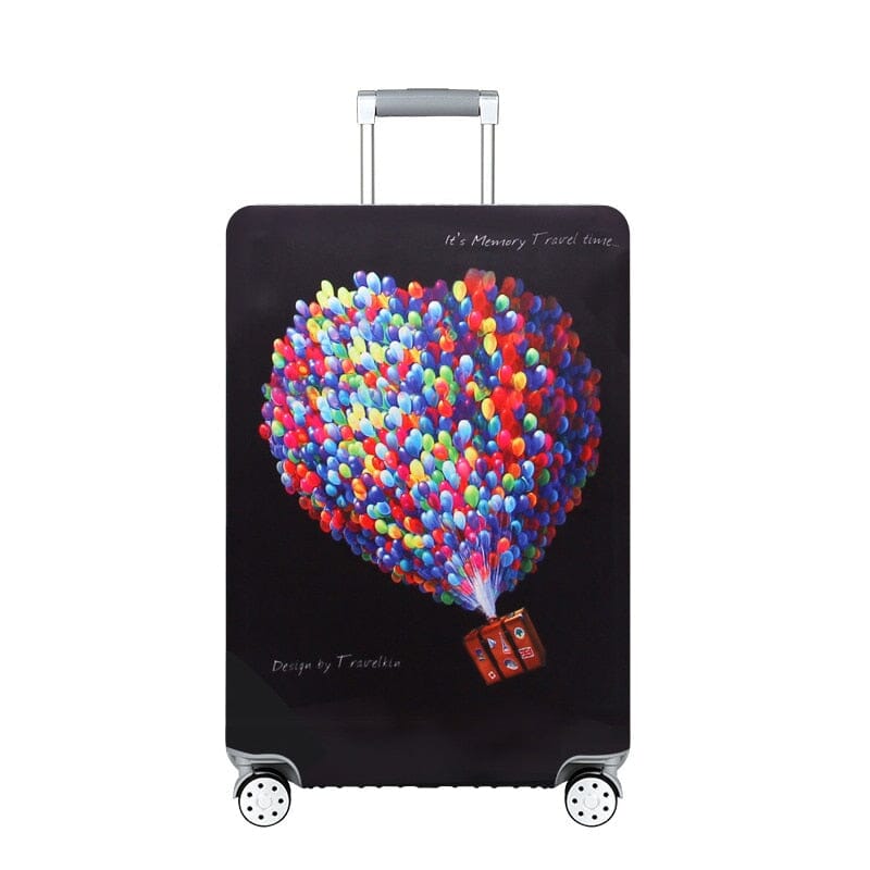 Valise Colorée avec Housse et Ballons