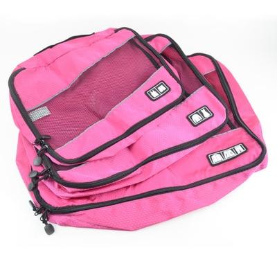 Organisateurs de Valise TravelBasics - Set de 3, Rose