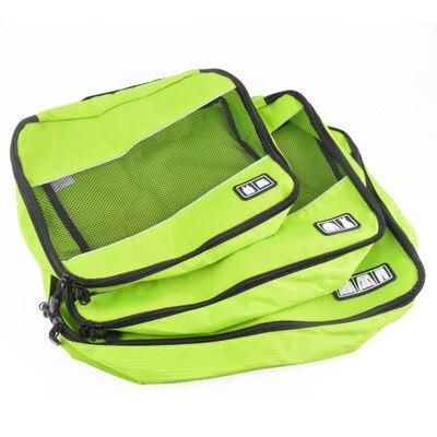 Organisateurs de Valise TravelBasics (Set de 3, Vert)