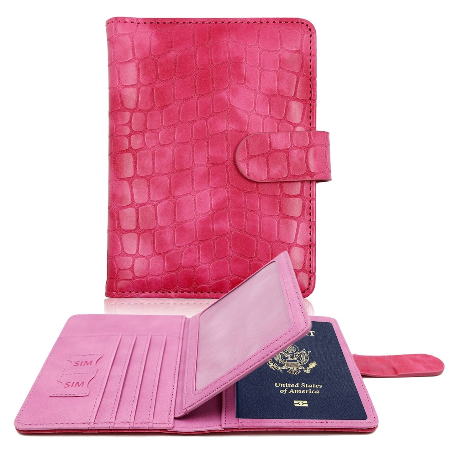 Portefeuille de Voyage Croco-Passport