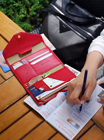 Portefeuille de Voyage Femme - Grande Pochette Sécurisée anti-RFID