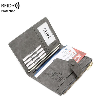 Portefeuille de Voyage Femme - Pochette Passeport Anti-RFID