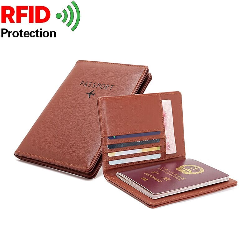 Portefeuille Passeport de Voyage Avion (RFID)