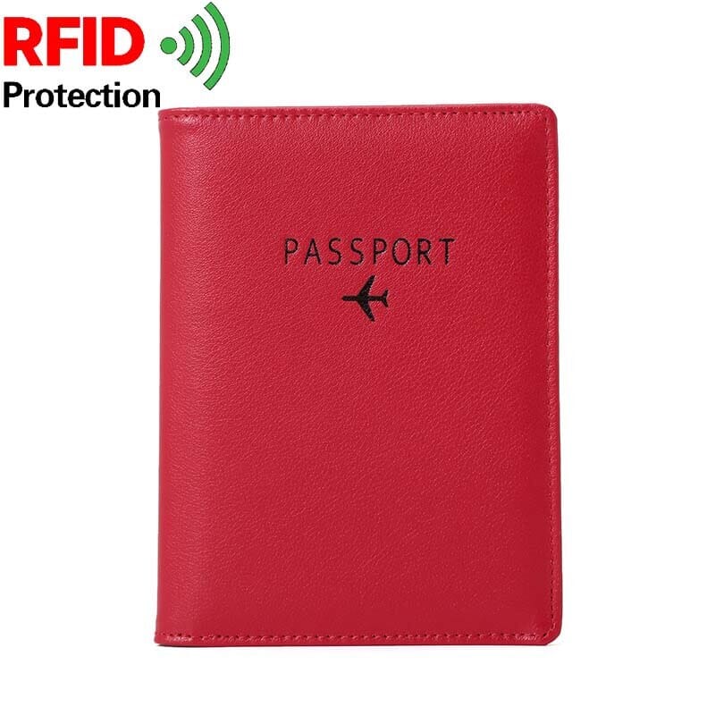 Portefeuille Passeport de Voyage Avion (RFID)