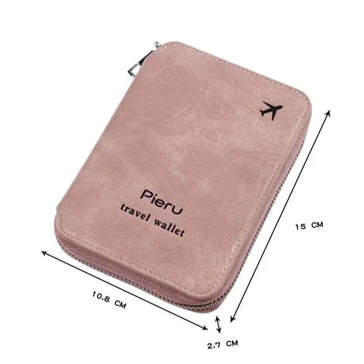 Portefeuille de Voyage Passeport Avion <br>Multifonction RFID