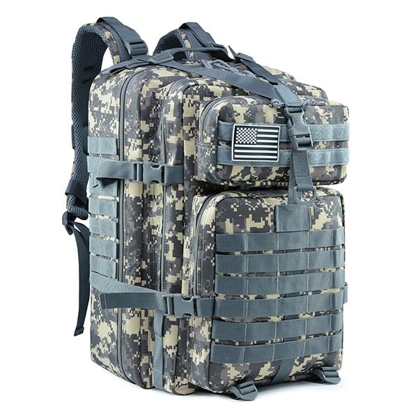 Sac à Dos de Voyage Militaire US Army Grey Camo - Édition Spéciale