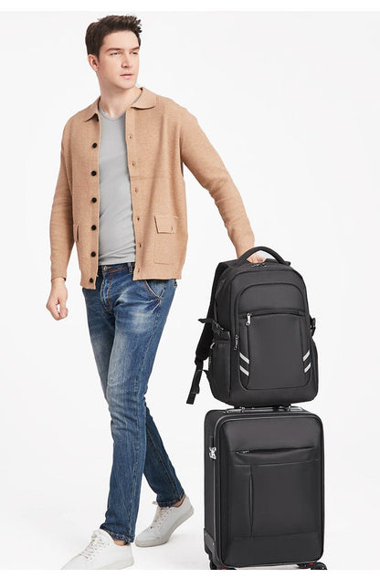 Sac à Dos pour Ordinateur Portable Homme - Voyage Connecté (15.6 Pouces)