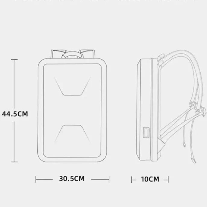 Sac à Dos Antivol Rigide pour Ordinateur Portable 15.6 Pouces