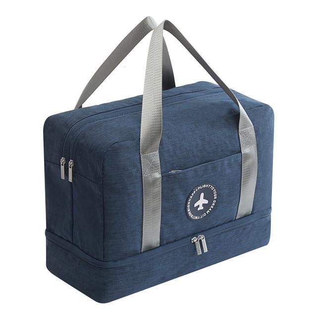 Sac de Voyage avec Compartiment Chaussures Happy Flight - Bleu Marine