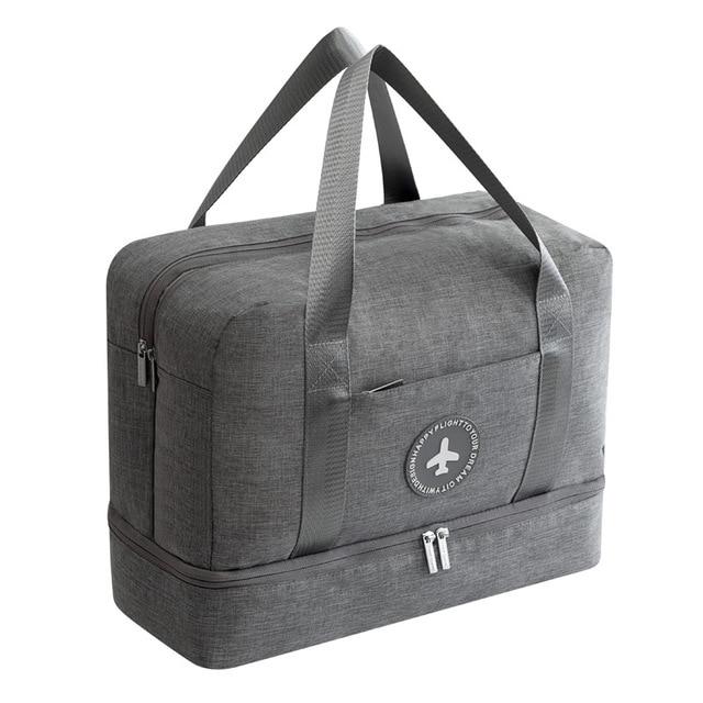 Sac de Voyage avec Compartiment Chaussures Happy Flight - Gris