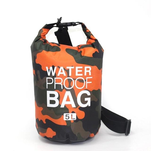 Sac de Voyage Étanche Camouflage Orange - Adventure Gear