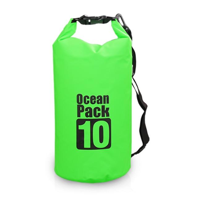 Sac de Voyage Étanche <br>Ocean Pack en Vert Profond