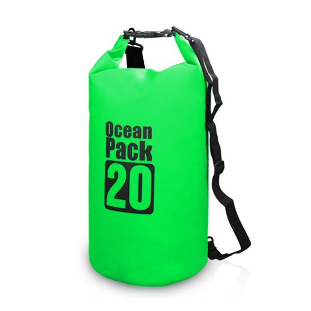 Sac de Voyage Étanche <br>Ocean Pack en Vert Profond