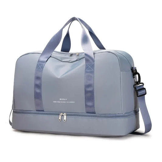 Sac de Voyage Femme "Sky Blue" avec Compartiment Chaussures