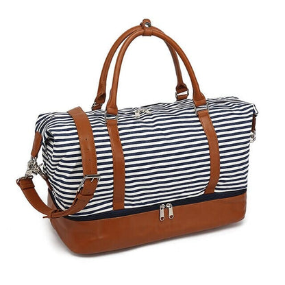 Sac de Voyage Femme Week-end - Rayures Marines