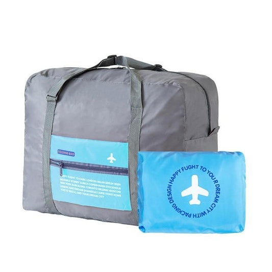 Sac de Voyage Pliable Happy Flight (Bleu) - Édition Limitée