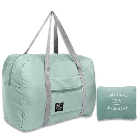 Sac de Voyage Pliable Wind Blow, River Flows (Vert d'Eau) - Collection Voyage Essentials