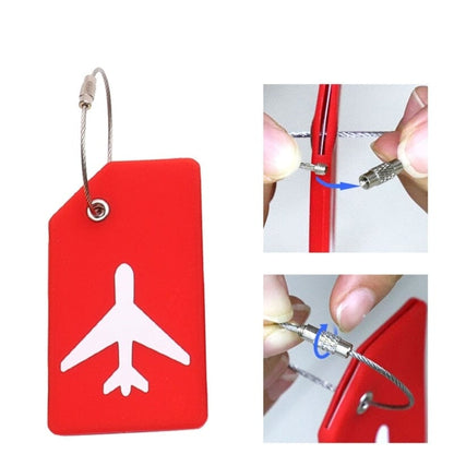 Sangle de Valise & Porte-Étiquette Bagage Avion Rouges - Voyager en toute sécurité