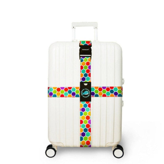 Sangle de Valise <br>Design Mosaïque Vibrant