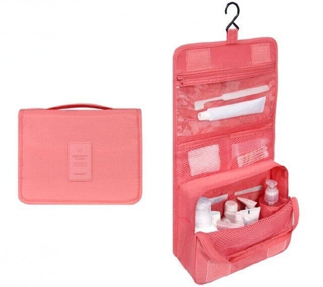 Trousse de Toilette à Suspendre de Voyage - Rose Glamour