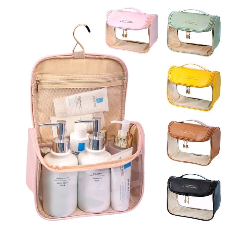 Trousse de Toilette à Suspendre Femme <br> Style & Transparence