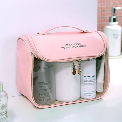 Trousse de Toilette à Suspendre Femme <br> Style & Transparence