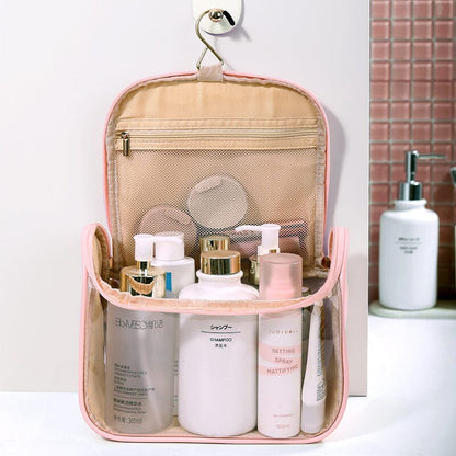 Trousse de Toilette à Suspendre Femme <br> Style & Transparence