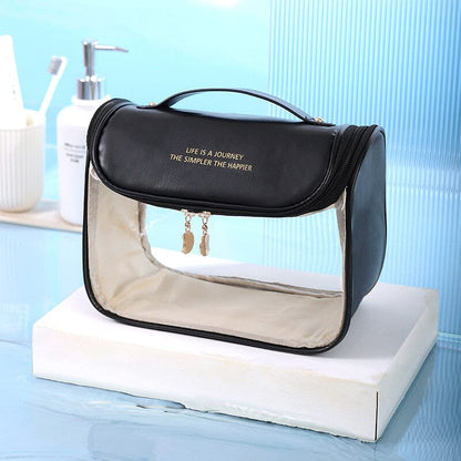 Trousse de Toilette à Suspendre Femme <br> Style & Transparence