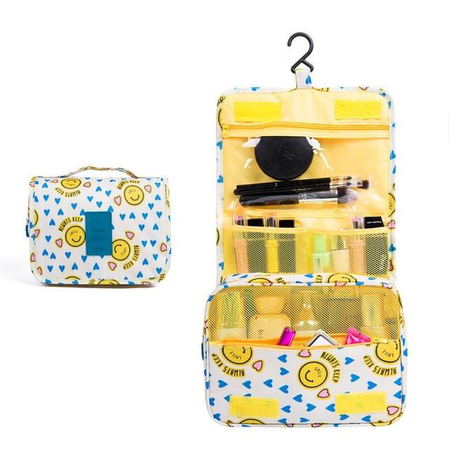 Trousse de Toilette de Voyage Smiley (Jaune) - Collection Voyage Essentials