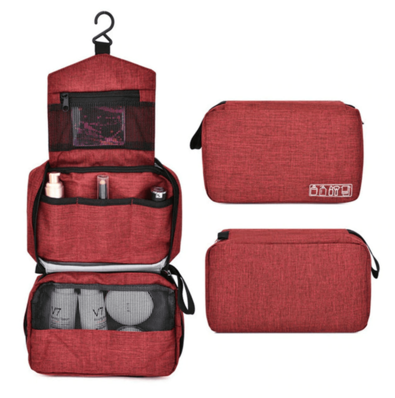 Trousse de Toilette de Voyage TravelBasics (Rouge)