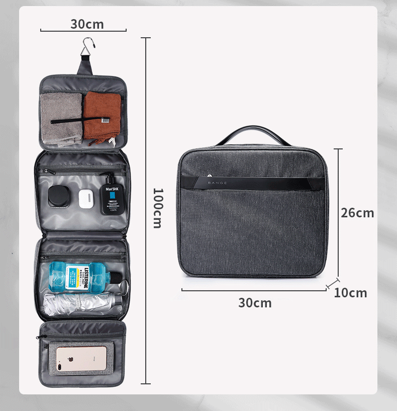 Trousse de Toilette Homme à Suspendre - Format XXL