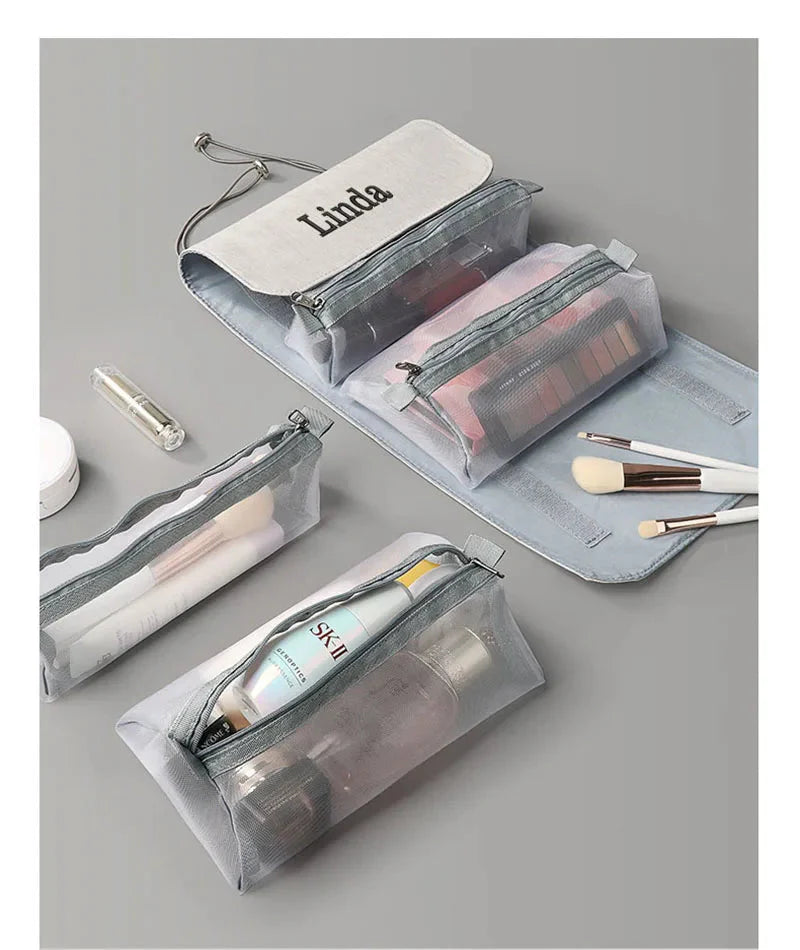 Trousse de Toilette Femme Personnalisée <br> Pliable