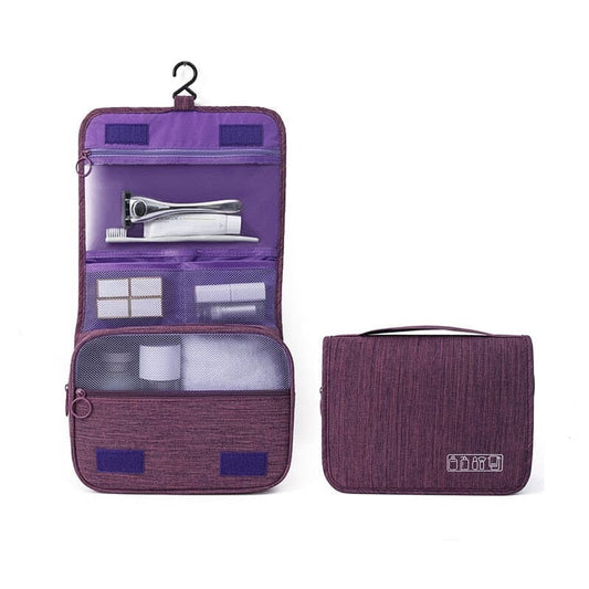 Trousse de Toilette Voyage à Suspendre <br>TravelBasics (Violet) - Édition Exclusive