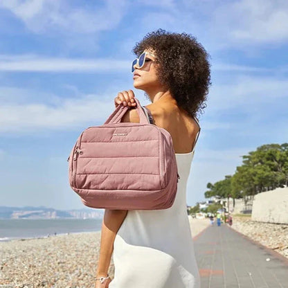 Trousse de Toilette Luxe XXL Femme Matelassée.