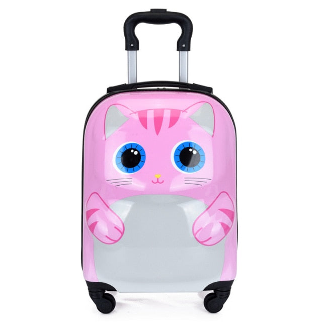 Valise Cabine Enfant <br>Chat Rose - Collection Féline